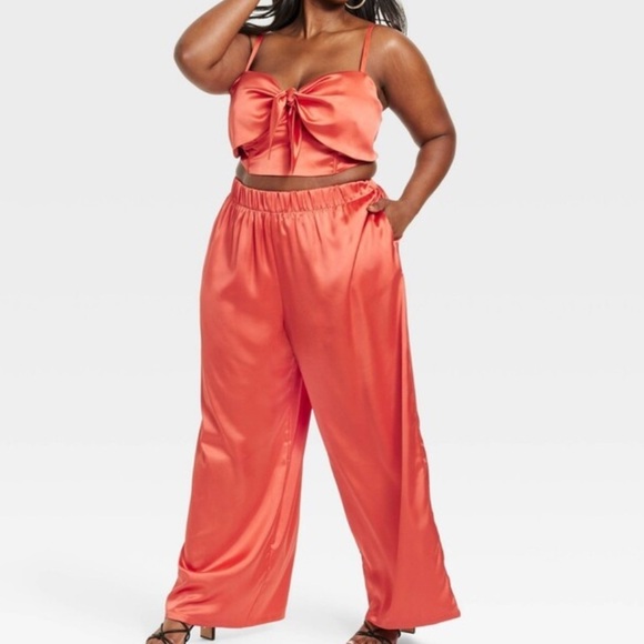 Target Black History Month Sammy B Satin Pants - Picture 2 of 9
